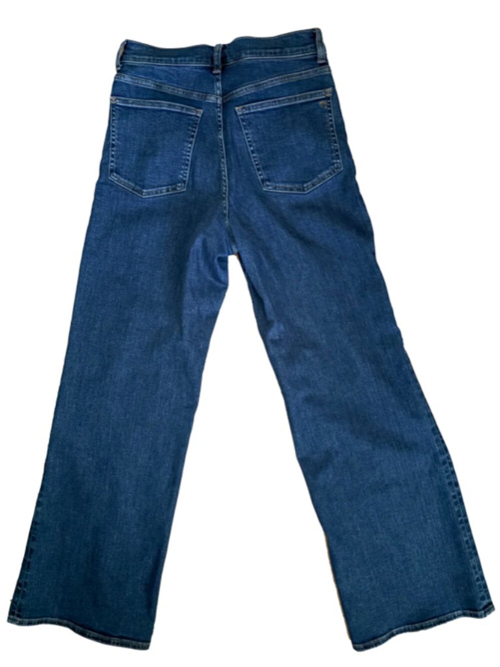 Madewell womens jeans size 28 blue wide leg high rise stretch denim - Picture 15 of 15